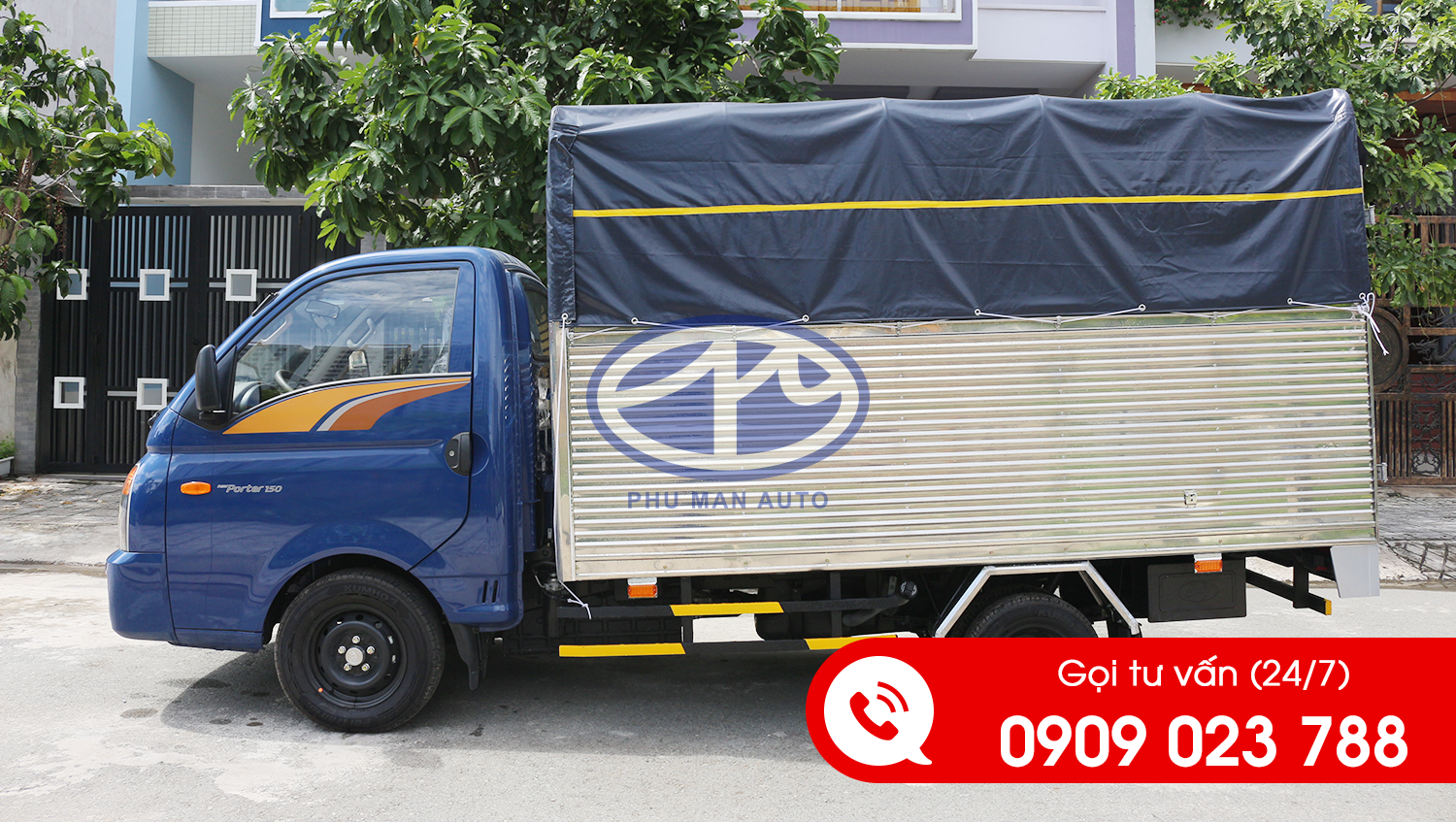 Xe tải Hyundai New Porter 150 thùng bạt