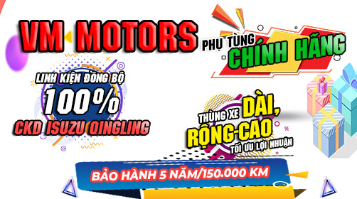 Xe Tải Vĩnh Phát - CKD 100% Isuzu VM Thùng Dài 6M2
