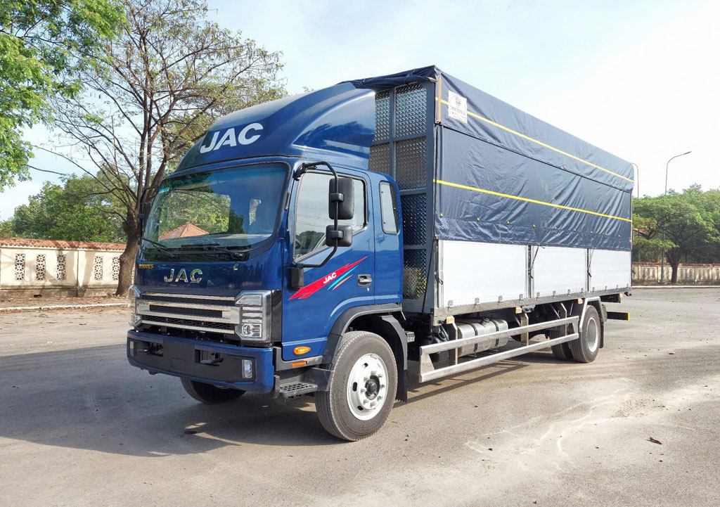 XE TẢI JAC 9 TẤN BỬNG NHÔM ĐÀ LẠT - Thiết kế ngoại thất hiện đại, sang trọng