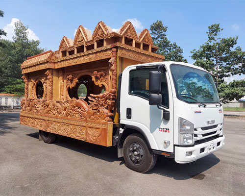 Bảng Giá & Quy Cách Đóng Thùng Xe Rồng Tang Lễ Isuzu, Hino 2026
