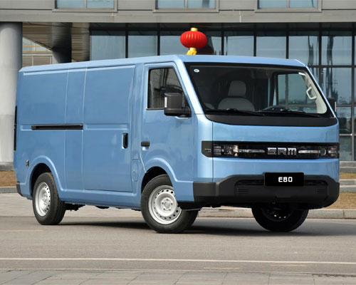 Xe Van Điện SRM E80 Cabin 3 Chỗ Ngồi Thùng Dài 3M2