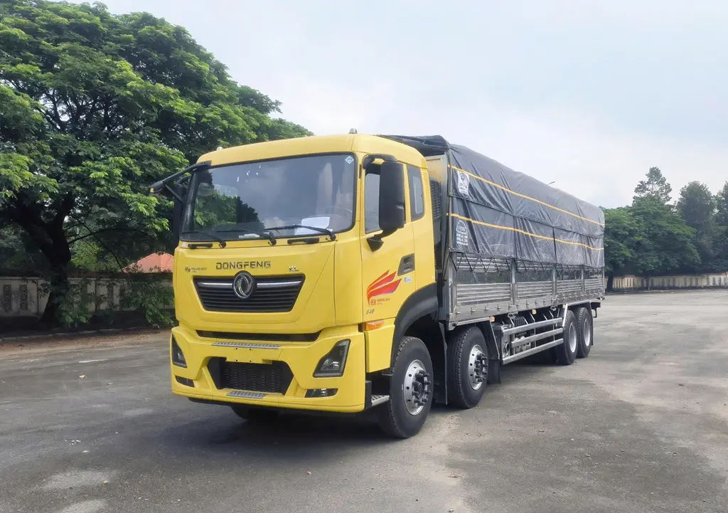Xe Tải Dongfeng 4 Chân 17.9 Tấn Thùng 9M7 - Thiết kế ngoại thất hiện đại, sang trọng