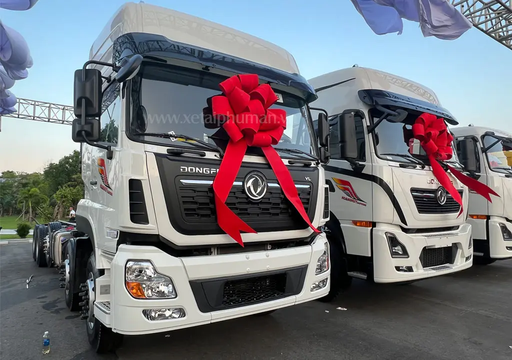 XE TẢI DONGFENG 5 CHÂN 360HP - Hệ thống phanh và lốp xe an toàn vượt trội