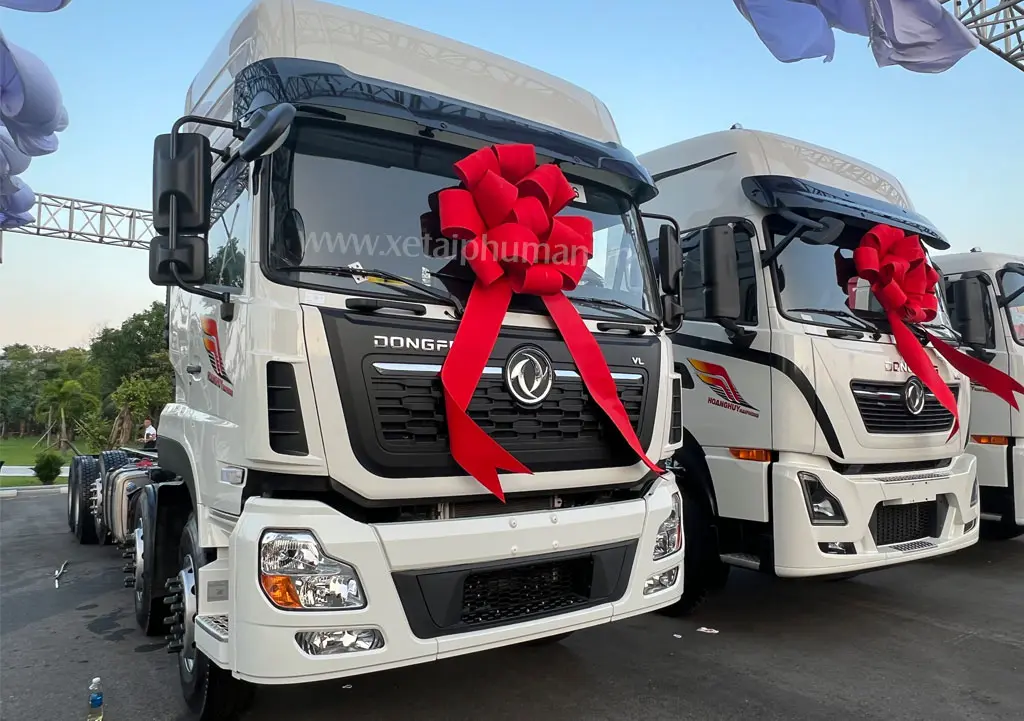 XE TẢI DONGFENG 5 CHÂN 360HP - Khung gầm chassi thép cường lực chịu tải tốt