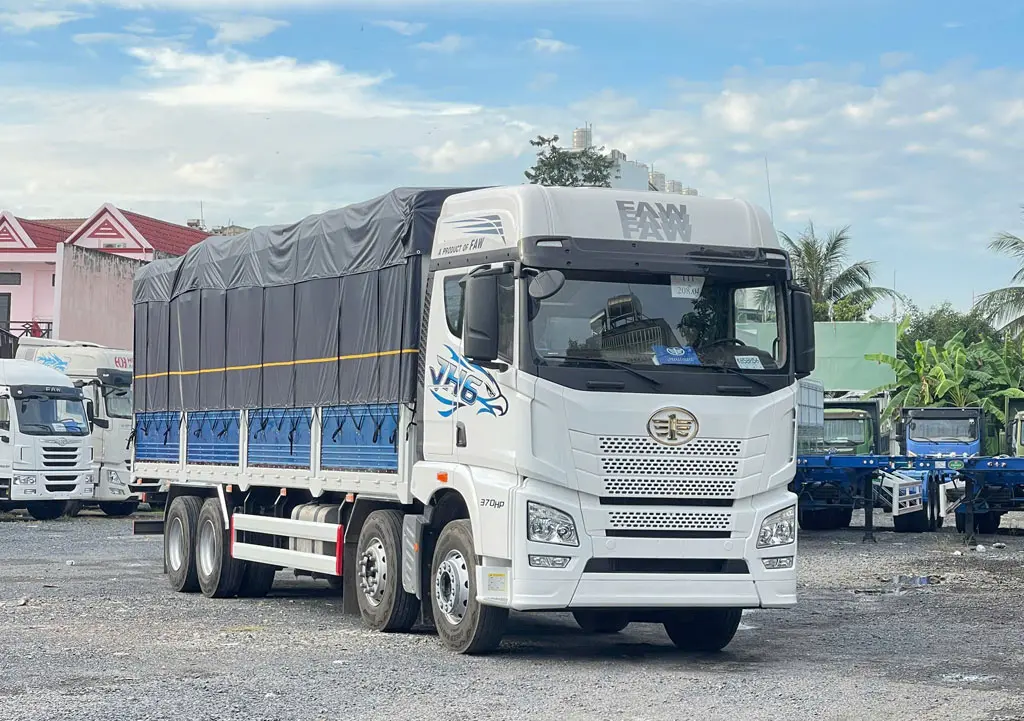 XE TẢI FAW 4 CHÂN JH6 17.8 TẤN 370HP - Khung gầm chassi thép cường lực chịu tải tốt