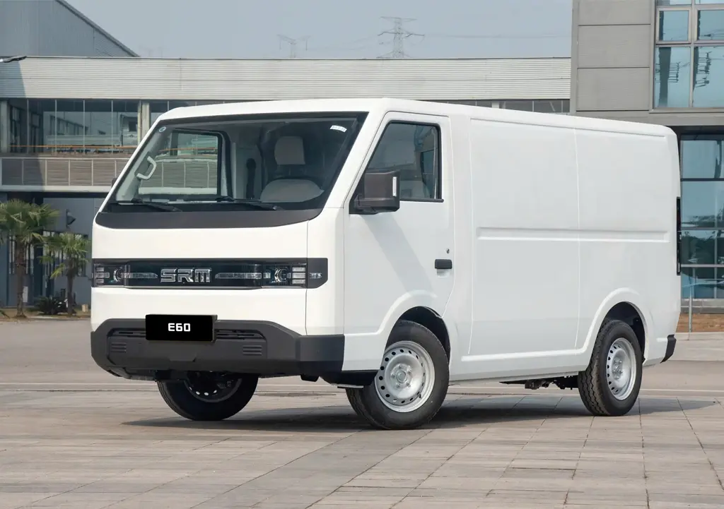 XE TẢI VAN ĐIỆN SRM E60 - Hệ thống phanh và lốp xe an toàn vượt trội
